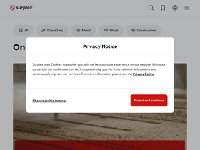 'surplex.com' screenshot