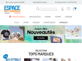 'espace-des-marques.com' screenshot