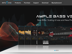 'amplesound.net' screenshot