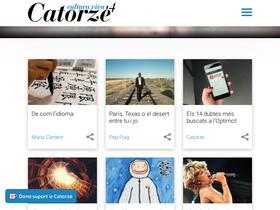 'catorze.cat' screenshot