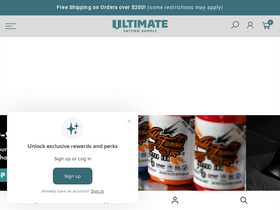 'ultimatetattoosupply.com' screenshot