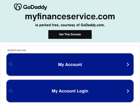 'myfinanceservice.com' screenshot