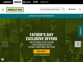 'moultriefeeders.com' screenshot