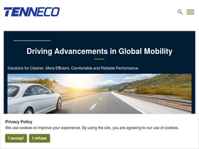 'tenneco.com' screenshot