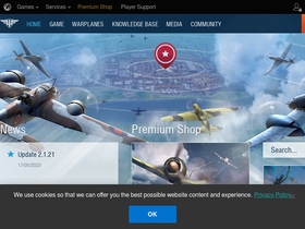 'worldofwarplanes.eu' screenshot
