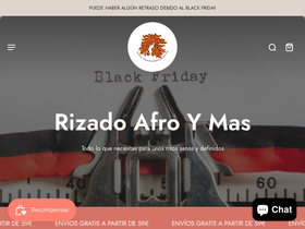Rizado Afro y Más website screenshot