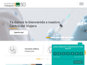 'hospitaldeltrabajador.cl' screenshot