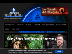 'mundodesconocido.es' screenshot