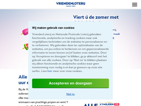 'vriendenloterij.nl' screenshot