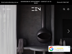 Zenfireplaces homepage screenshot