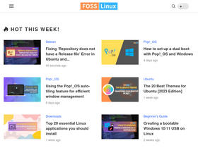 'fosslinux.com' screenshot