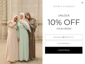 'niswafashion.com' screenshot