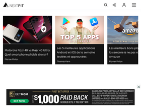 'nextpit.fr' screenshot