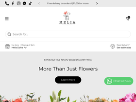 meliadoha.com homepage screenshot