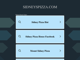 sidneyspizza.com