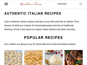 'marcellinaincucina.com' screenshot