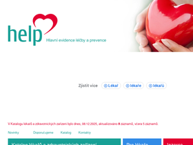 'kataloglekaru.cz' screenshot