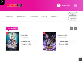 'manhuaplus.com' screenshot