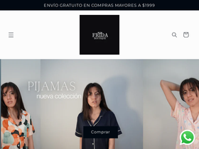 boutiquefrida.com homepage screenshot