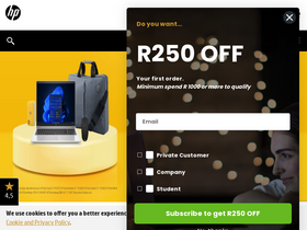 'hpshop.co.za' screenshot