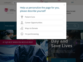 'loyolamedicine.org' screenshot