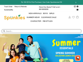 spunkies.com homepage screenshot