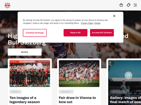 'redbullsalzburg.at' screenshot