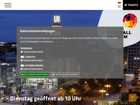 'fussballmuseum.de' screenshot