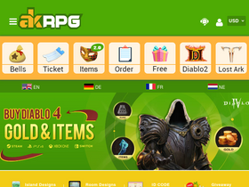 'akrpg.com' screenshot