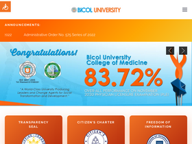 'bicol-u.edu.ph' screenshot