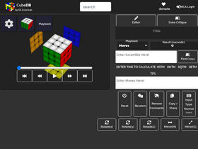 'cubedb.net' screenshot