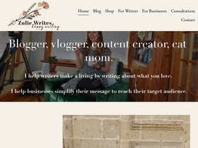 'zuliewrites.com' screenshot