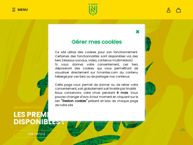 'fcnantes.com' screenshot