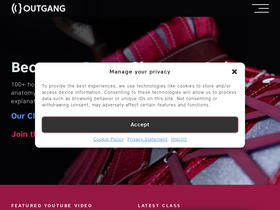 'outgang.studio' screenshot