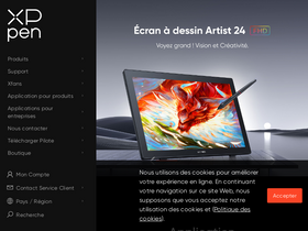 'xp-pen.fr' screenshot