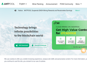 'antpool.com' screenshot