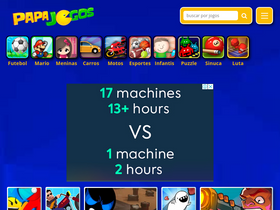 'papajogos.com.br' screenshot