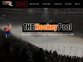 'thehockeypool.com' screenshot