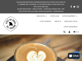 littlefinroastery.com homepage screenshot