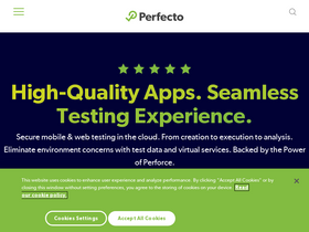 'perfecto.io' screenshot