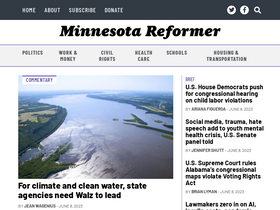 'minnesotareformer.com' screenshot