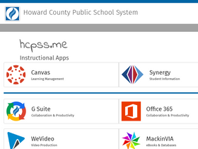 'hcpss.me' screenshot