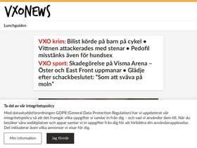 'vxonews.se' screenshot