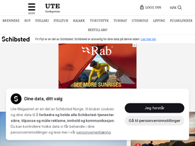 'utemagasinet.no' screenshot