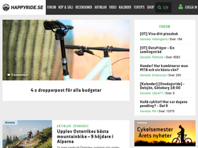 'happyride.se' screenshot