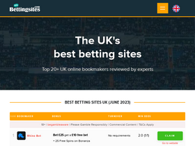 'mybettingsites.com' screenshot