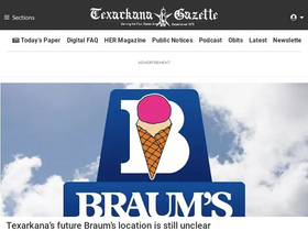'texarkanagazette.com' screenshot