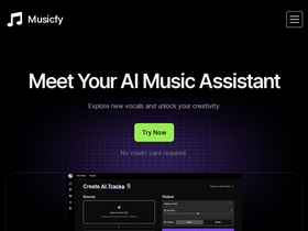 Musicfy - Transform text and voice into unique music with AI-powered creativity.