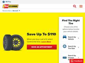 'lesschwab.com' screenshot