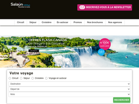 'salaun-holidays.com' screenshot